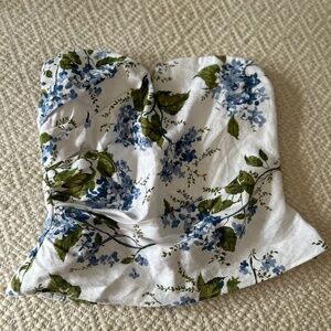 Reformation women’s 100% linen strapless top, NWT, size 12